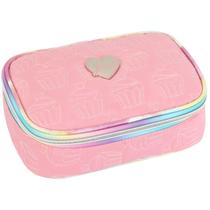 Estojo Box Escolar Organizador Com Divisórias Duplo Meninas Juvenil Estojo Box Escolar Organizador Com Divisórias Duplo Meninas Juvenil