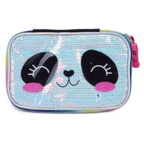 Estojo Box Escolar Pacific Pack Me Panda Preto - 998BE12