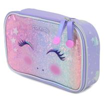 Estojo Box Escolar Pacific Unicórnio Lilás - 998BJ12 Estojo Box Escolar Pacific Unicórnio Lilás - 998BJ12