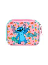 Estojo Box Escolar Quadrado Lilo Stitch Rosa Ei41554