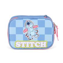 Estojo Box Escolar Stitch Meninas Juvenil 36 Elásticos