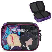 Estojo Box Escolar Wandinha Luxcel Roxo