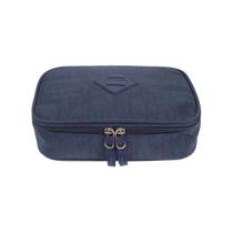 Estojo Box Especial Crinkle Azul Marinho Sestini