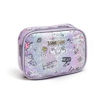 Estojo Box Feminino Holográfico Glitter Espaçoso Escolar Estojo Box Feminino Holográfico Glitter Espaçoso Escolar