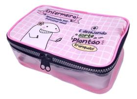 Estojo Box Flork Enfermeira Transparente 100 Pens