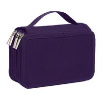 Estojo Box Grande BakPak Unissex 4 Zípers Quadrado Divisória