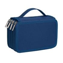 Estojo Box Grande BakPak Unissex 4 Zípers Quadrado Divisória