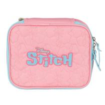 Estojo Box Grande Escola Infantil Lilo Stitch Disney Rosa Menina Estojo Box Grande Escola Infantil Lilo Stitch Disney Rosa Menina