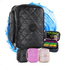 Estojo Box Grande Organizador Escolar Martelasse C/ Elástico