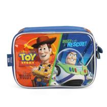 Estojo Box Infantil Divisórias Laranja Toy Story Escola Disney