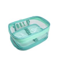 Estojo Box Inteligente Big Ultra Clear Turquesa Obi do Brasil