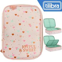Estojo Box Jumbo Tilibra Escolar Académie Coração Rosa
