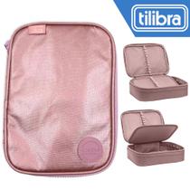 Estojo Box Jumbo Tilibra Escolar Académie Metalizado