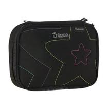 Estojo Box Luluca 36 Elasticos Juvenil Escolar Roxo Rosa Preto Clio Style Grande Menina 2026 Origina