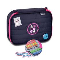 Estojo Box Luluca Escolar Varias Cores Estojo grande feminino
