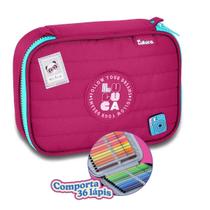Estojo Box Luluca Escolar Varias Cores Estojo grande feminino