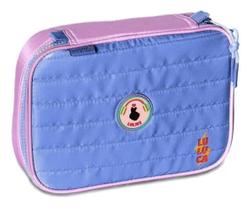 Estojo Box Luluca Pandinha Feminino Escolar com Elástico - Clio Style