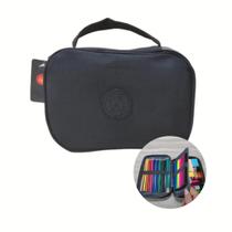 Estojo Box Necessaire Escolar Organizador C/2 divisórias