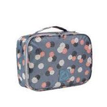 Estojo box, Necessaire, feminino, cinza, floral seanite