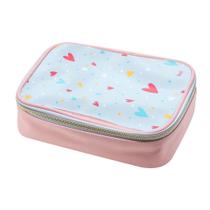 Estojo Box Nécessaire Grande Escolar 1 Zíper Pet Enjoy c/ Pompom - BRW Estojo Box Nécessaire Grande Escolar 1 Zíper Pet Enjoy c/ Pompom - BRW