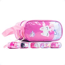 Estojo Box Organizador Escolar Bolsinha De Lápis Infantil