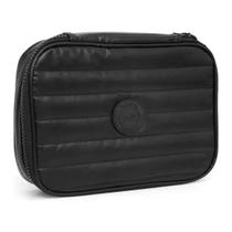 Estojo Box Organizador Puffer C/compartimento - Preto Estojo Box Organizador Puffer C/compartimento - Preto