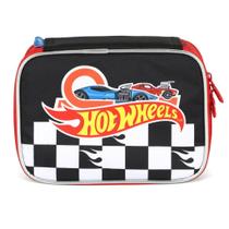 Estojo Box Para 100 Lapis Hot Wheels Vermelho