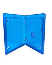 estojo / box para blu-ray azul solution 2go c/logo - kit c/10 unidades