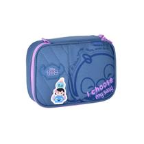 Estojo Box Pra 36 Pens Com Estojo Embutido Espaçoso Stitch Tsum Tsum Disney Organizador Prático Escolar Licenciado Clio