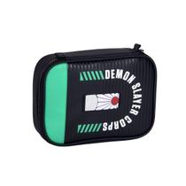 Estojo Box Pra 36 Pens Demon Slayer Anime Organizador Escolar Espaçoso Resistente Juvenil Ideal Para Volta Às Aulas Clio