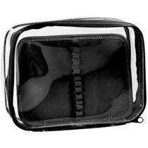 Estojo Box Pvc Preto Cristal G C/Divisori