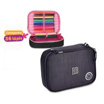 Estojo Box Rebecca Bonbon Juvenil 100 Pens Escolar Clio Style