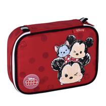 Estojo Box Simples Tsum Tsum Disney Minnie E Amigos Fofos Suporta 36 Lápis Oficial