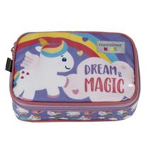 Estojo box soft luxo container kids unicornio dermiwil