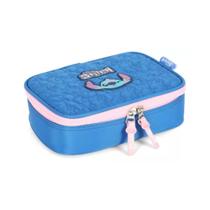 Estojo Box Stitch Disney Classics Cor ul Escolar Luxcel