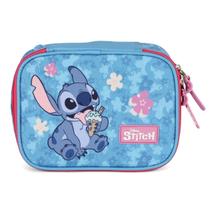 Estojo Box Stitch Disney Grande 100Pens Pink Juvenil Escolar