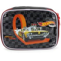 Estojo Box Tecido Hot Wheels G 1Ziper Pt.