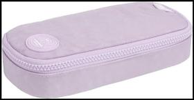 Estojo Box Tecido Mini Happy Lilas Estojo Box Tecido Mini Happy Lilas