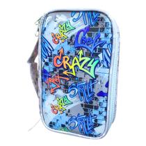 Estojo Box Teen Masculino Impresso 1 Zíper - Daterra