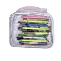 ESTOJO BOX transparente e GELO - necessaire - lápis - multiuso - brinquedo - organizador - viagem ESTOJO BOX transparente e GELO - necessaire - lápis - multiuso - brinquedo - organizador - viagem