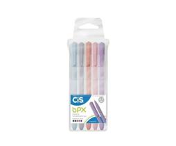 Estojo C/5 Canetas Esferográficas Bpx 0.7mm Lançamento Cis