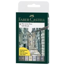 Estojo C/ 8 Caneta Sbartist Pitt Brush Soft Faber Castell