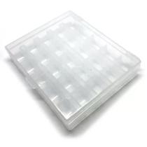 Estojo Caixa Box Bobinas Altas 25 unid transparente Máquina Estojo Caixa Box Bobinas Altas 25 unid transparente Máquina