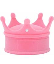 Estojo Caixa Veludo Rosa Coroa Noivado Infantil Brinco Anel Estojo Caixa Veludo Rosa Coroa Noivado Infantil Brinco Anel