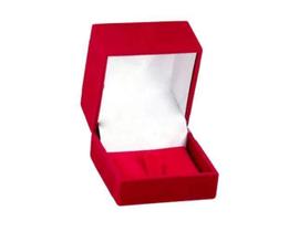 Estojo Caixinha Em Veludo Anel Alto Modelo Gancho Vermelho Estojo Caixinha Em Veludo Anel Alto Modelo Gancho Vermelho