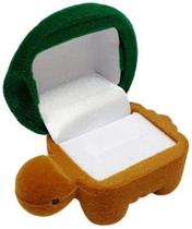 Estojo Caixinha Veludo Formato Tartaruga Para Jóias Estojo Caixinha Veludo Formato Tartaruga Para Jóias