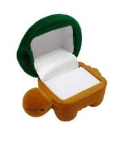 Estojo Caixinha Veludo Formato Tartaruga Para Jóias Estojo Caixinha Veludo Formato Tartaruga Para Jóias