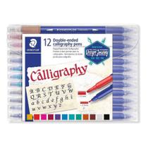 Estojo Caneta Caligrafia E Lettering Staedtler 12 Cores