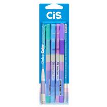 Estojo Caneta Dolce Color com 4 Cores - CiS Estojo Caneta Dolce Color com 4 Cores - CiS