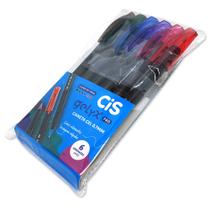 Estojo Caneta Gel 0.7mm CiS GelyX PRO - 6 Cores